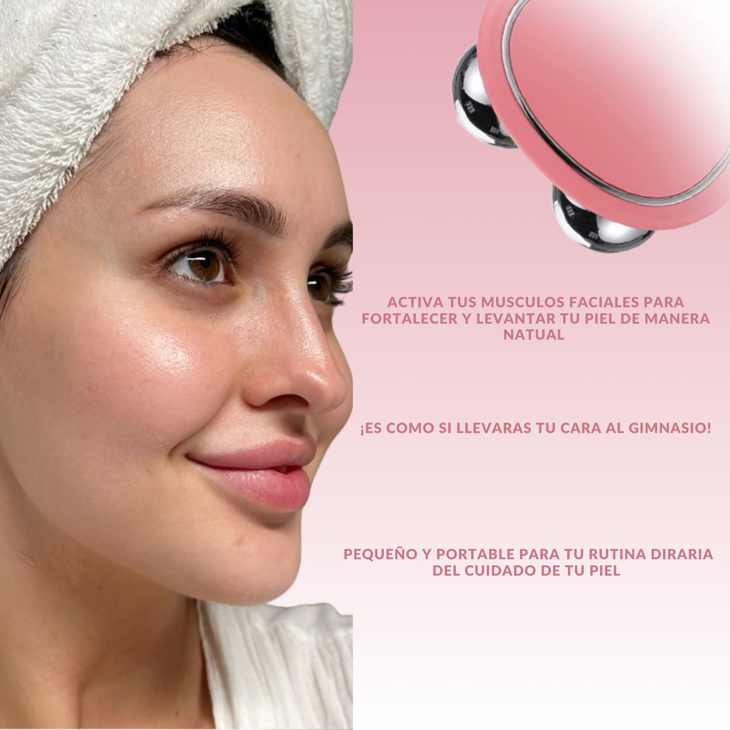 Masajeador de Microcorriente facial + Gel reductor de regalo